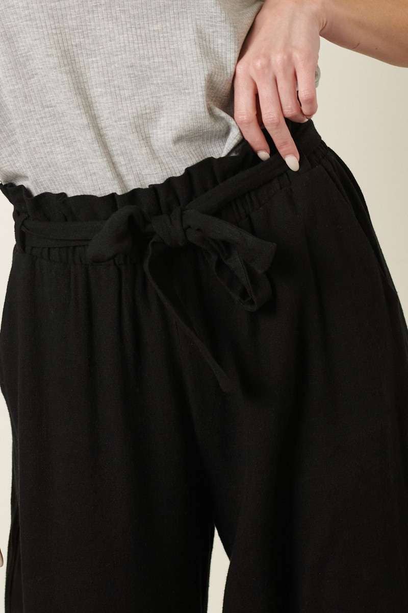 mittoshop - Wholesale Pants - Women's - PAPER BAG TIE DETAIL WIDE LEG PANTS23