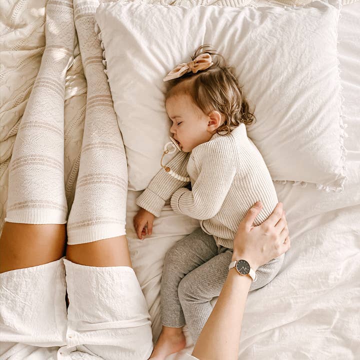 Sienna Designs Co – wholesale Pacifier clip – Baby – Sienna White Dummy Clip in Silver6