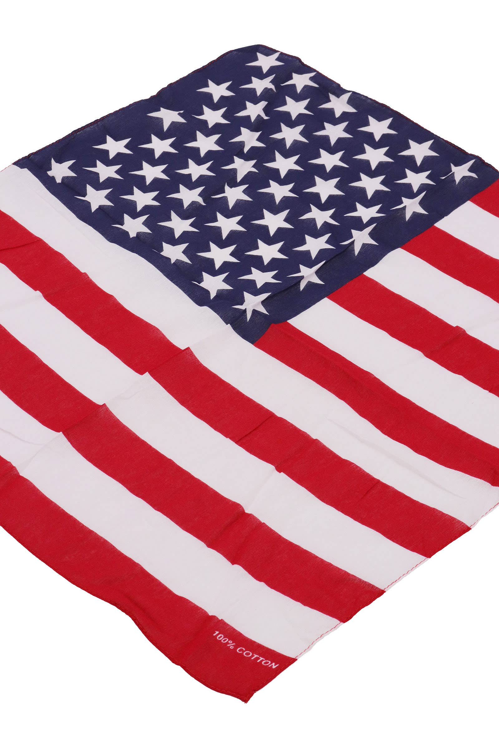 AS SHOWN American Flag Cotton Bandana for wholesale on Faire2