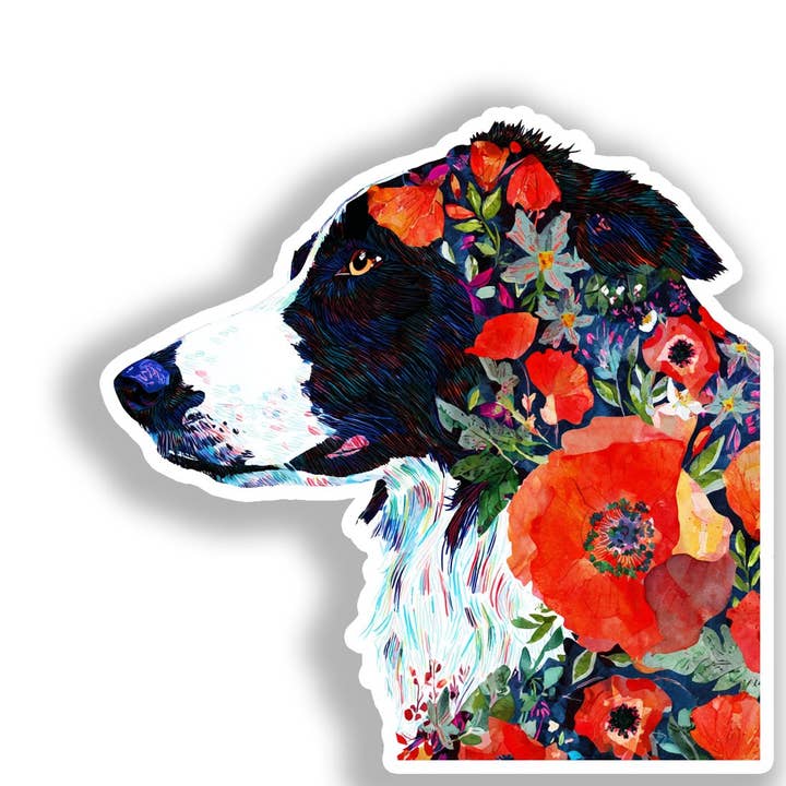 Autocollant Décalcomanie Chien Border Collie # A019022 pour la vente par Yoonek Graphics