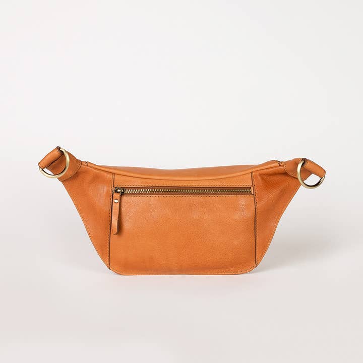 O My Bag - Wholesale Belt Bag - Women's - Leather Bag Drew Bum Bag - Wild Oak Soft Grain (two straps)