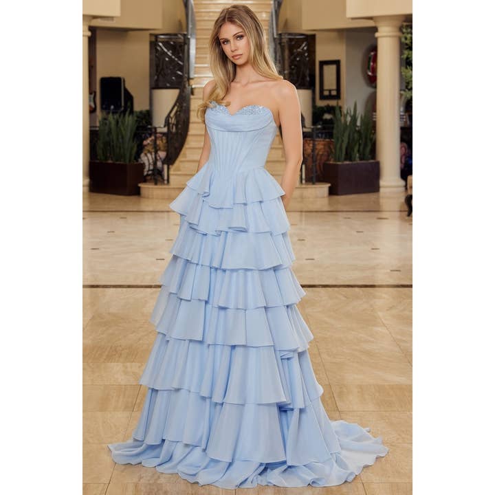 Sweetheart A Line Dress wi/ Layer Skirt for wholesale by Babyfox Apparel