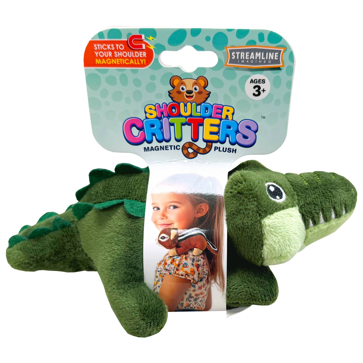Streamline - Vente Peluche – enfant et bébé - Critters d'épaule - Crocodile2