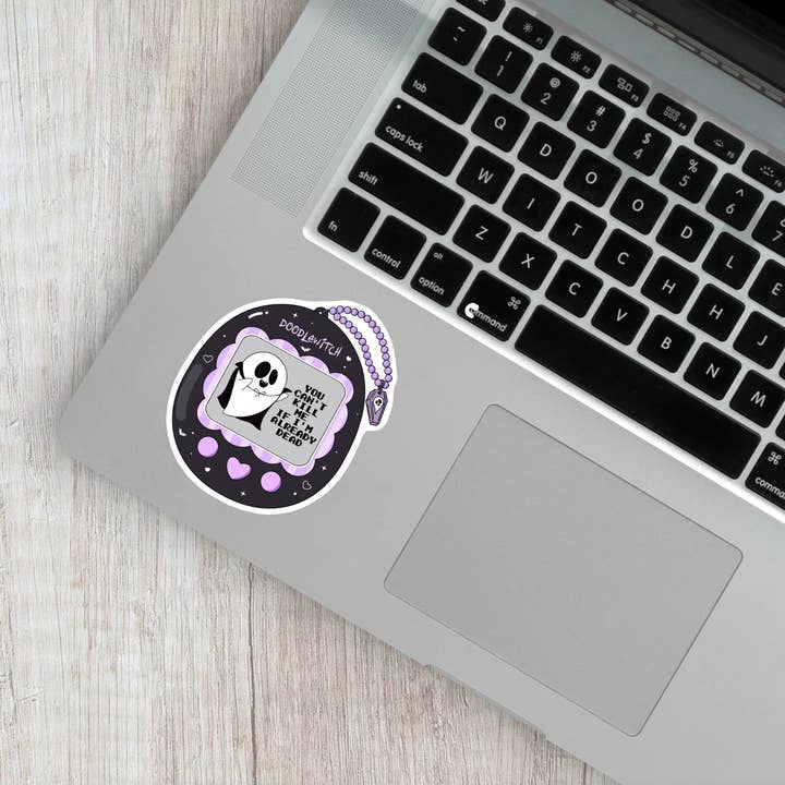 DoodleWitch - Vente Autocollant - Autocollant Ghost Tamagotchi, autocollant des années 90, autocollant Spooky