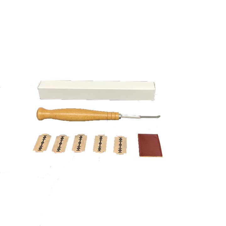 Bospak - Wholesale Kitchen Tool/Gadget - 9" bread Scoring lame for dough slashing with with 5 blades2