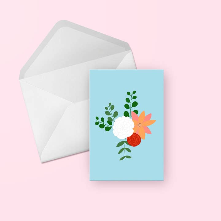 Cartão de felicitações do pacote de flores por atacado de Evesdrop Designs