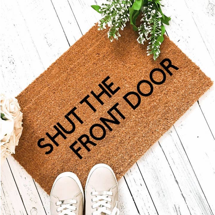 Stäng ytterdörren rolig dörrmatta för wholesale av CraftsCornerCa