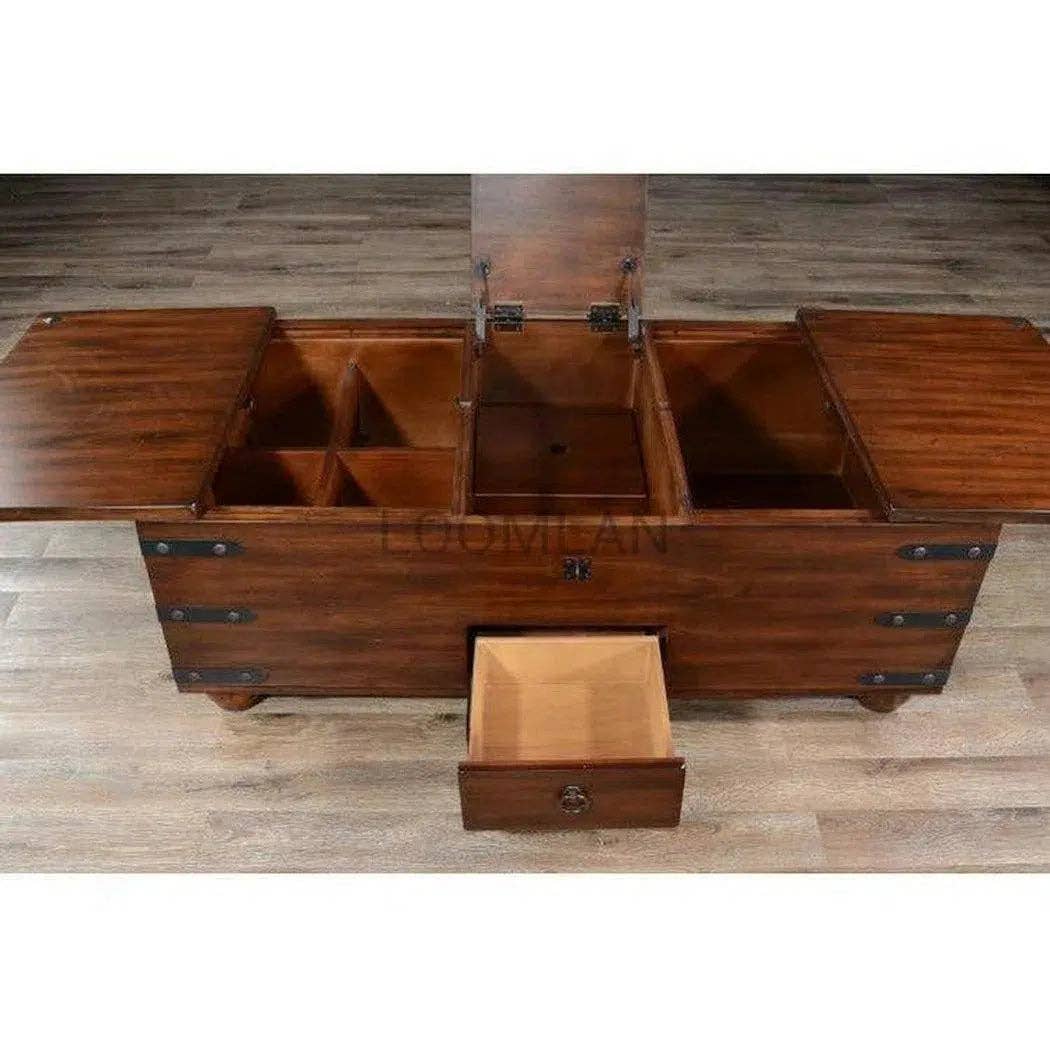 LOOMLAN – wholesale Coffee table – Rectangular Trunk Coffee Table Storage2