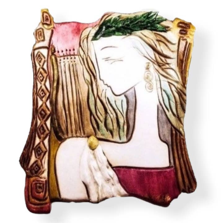 Terpsichore, Muze van Muziek en ballet-Clay art-Oud Grieks voor wholesale door TALITTA