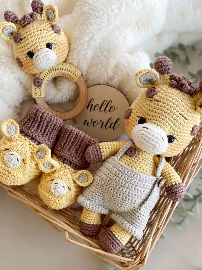 Kit uncinetto baby giraffa per la vendita all'ingrosso da parte di Teddi Bebe
