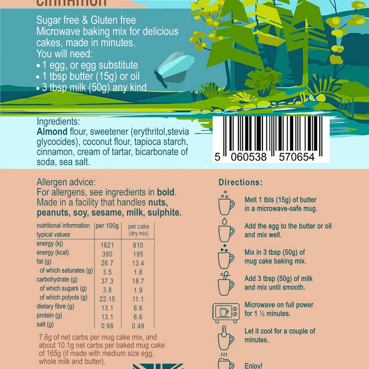 The Great Stuff Company Ltd. - Wholesale Cake mix - New Gift Box Keto Mug Cakes Baking Mix - 4 Flavours, makes 16 Mug Cakes2