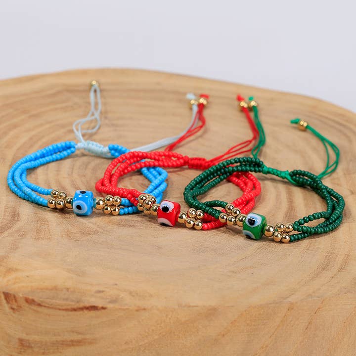 Mystic Eye Protection Bracelet - 8 pcs for wholesale by Gypsy Soul