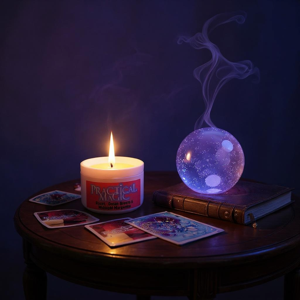 Raven’s Hearth - Wholesale Travel Candles - Practical Magic Candle | Ocean Rose Scent | Best Seller6