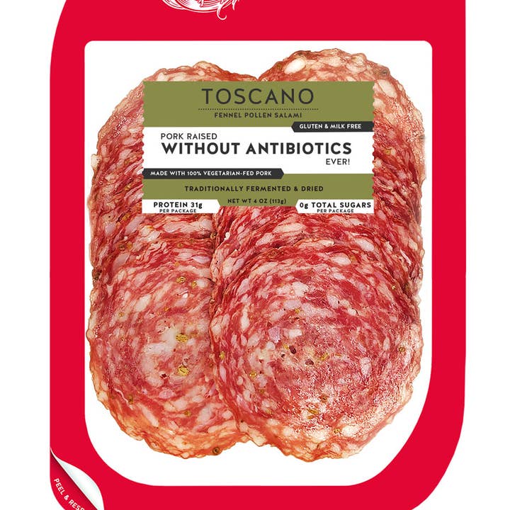 Sliced Toscano Fennel Salami for wholesale by Keystone Cheese