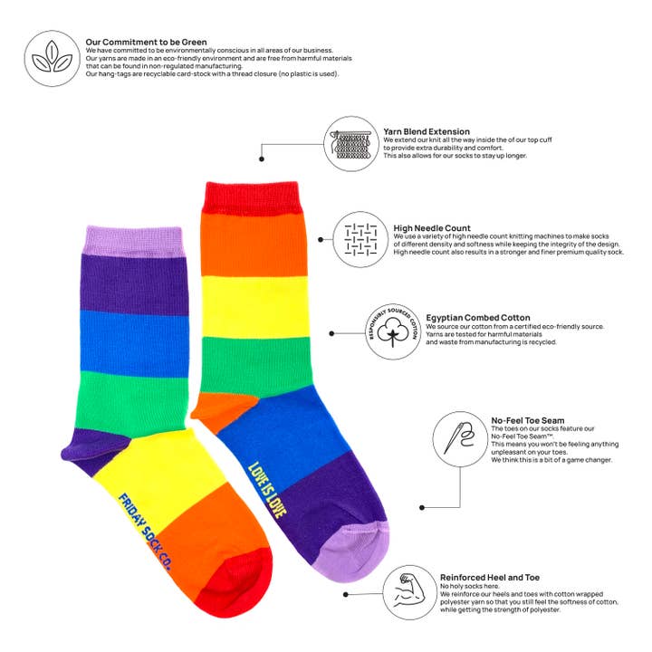 Friday Sock Co. - Wholesale Socks - Women's - Women’s Love is Love Socks