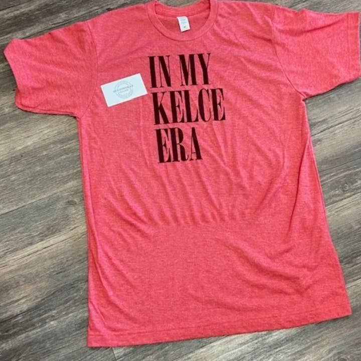 in my Kelce era shirt red XS-3x travis chiefs KC Kansas City for wholesale by Pop Culture Craze