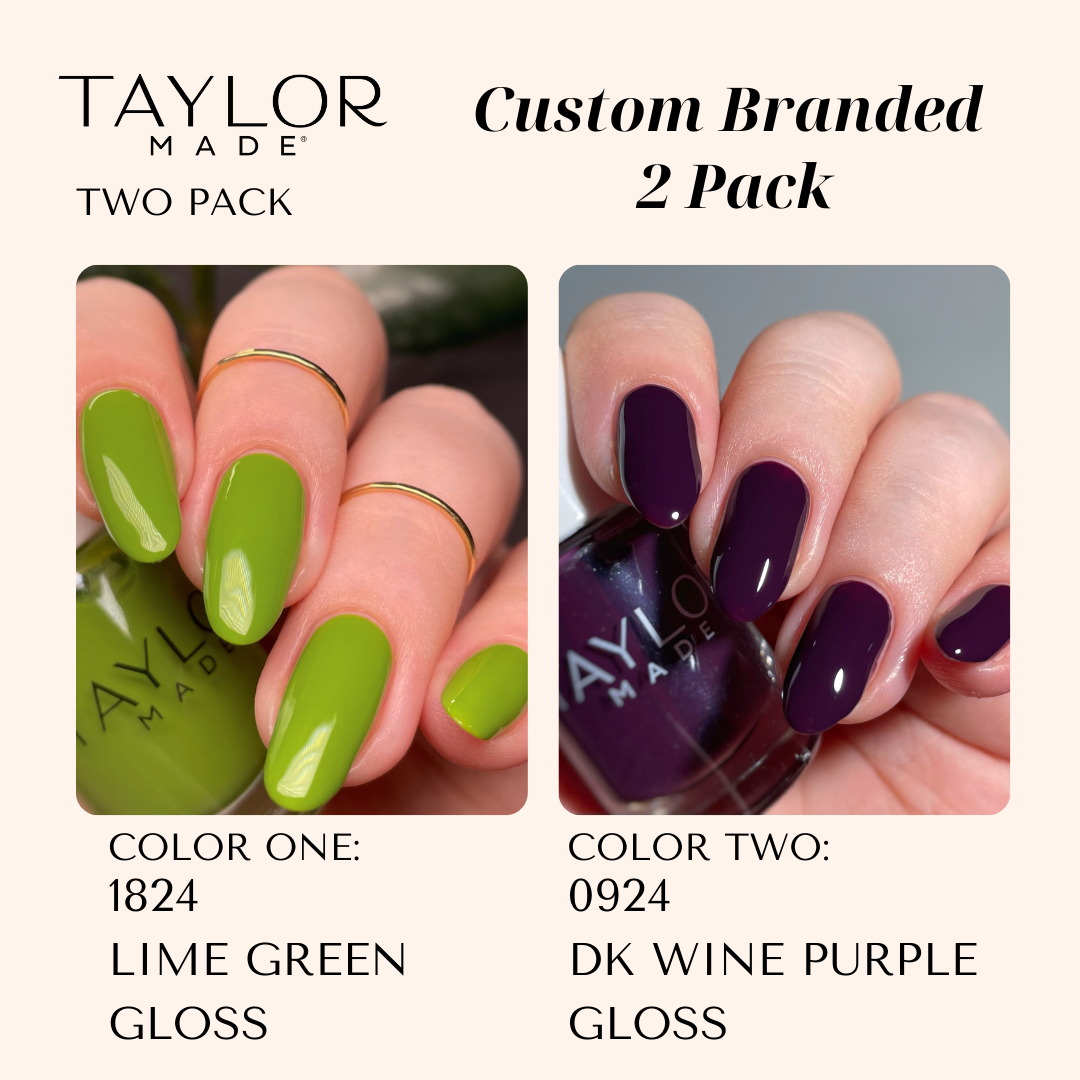 Taylor Made Polish – wholesale Nail polish – Custom Nail Polish: 2 Pack Long-wearing + Vegan + Non-toxic207