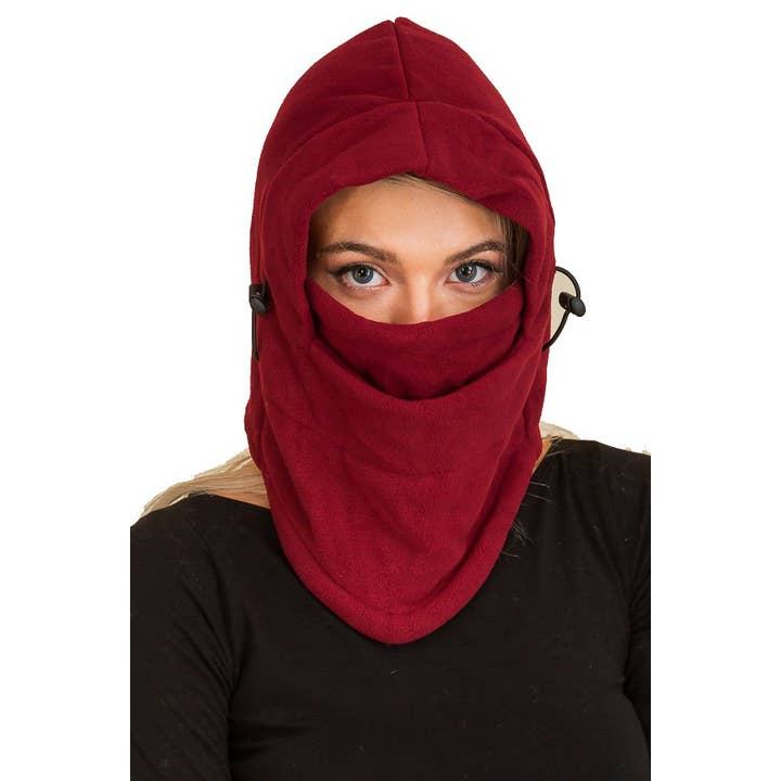 Cap Zone - Vente Cagoule – femme - Masque de ski en peluche avec couvre-bouche ajustable