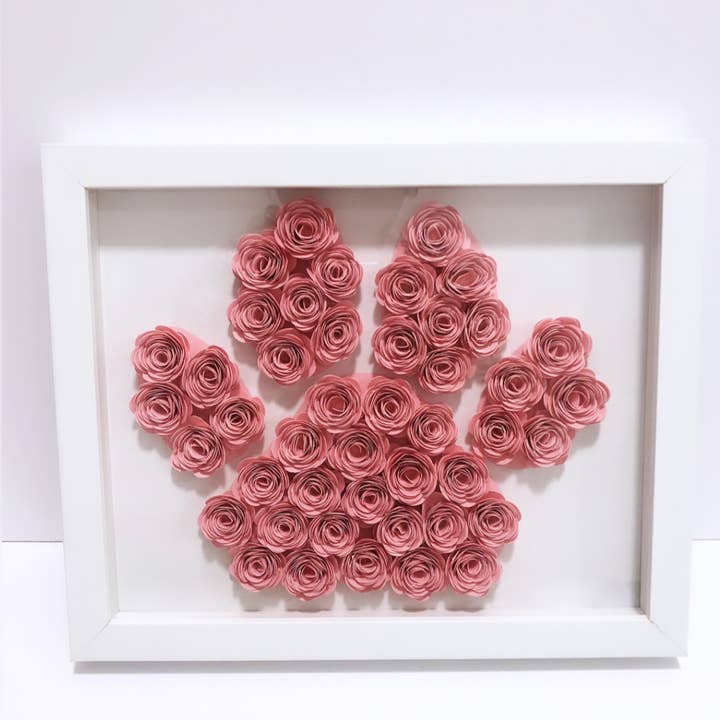 Pink Dog Paw Flower Box Lifetime Decor Gift for wholesale by Jadore