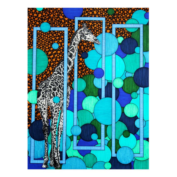 Tall Giraffe Kunstdruck für den Großhandel von artisticle