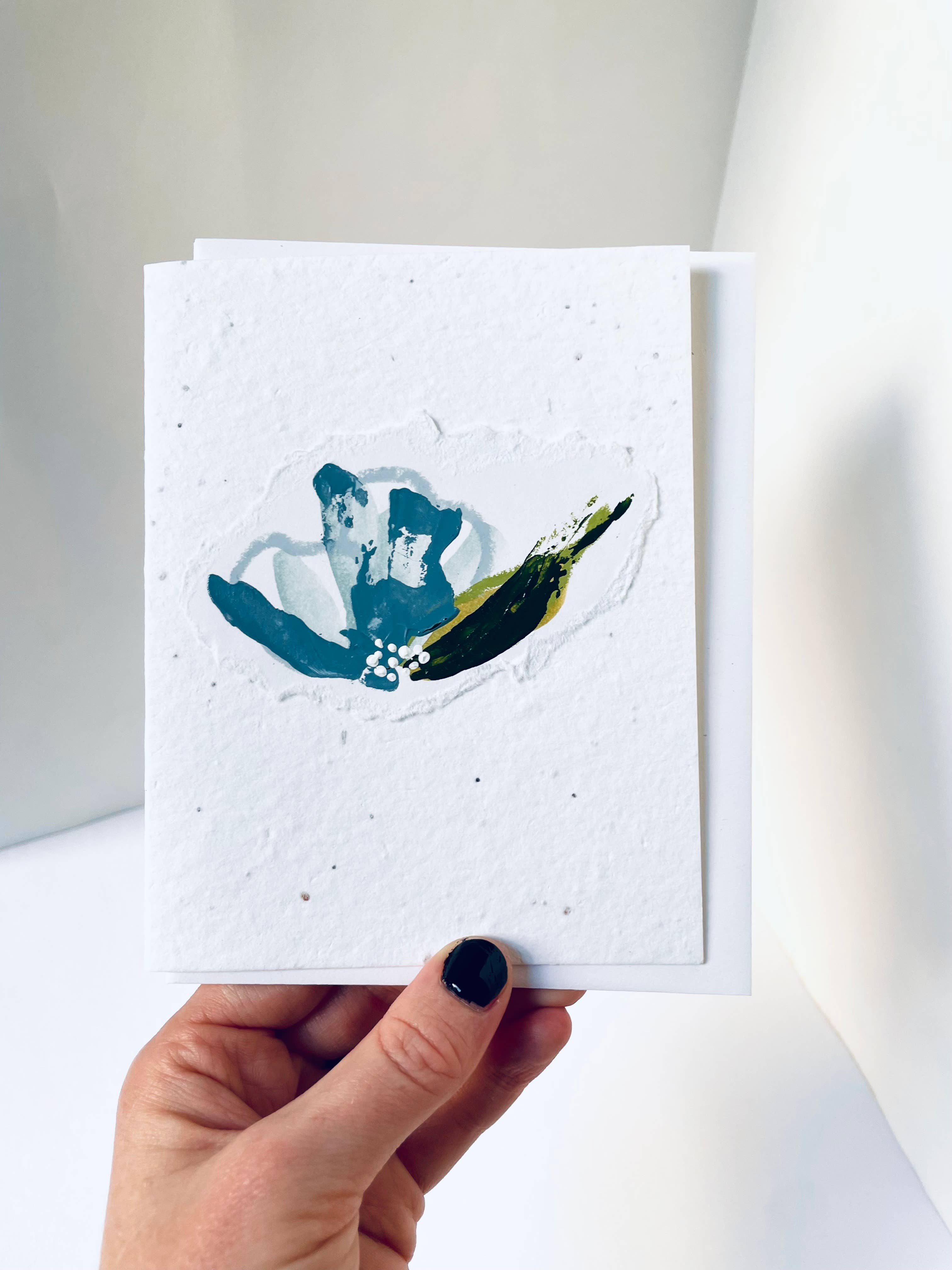 Atelier By Cat - Vendita all'ingrosso Biglietti di auguri generici - Biglietti di carta seminabile dipinti a mano, ecologici piantabili6