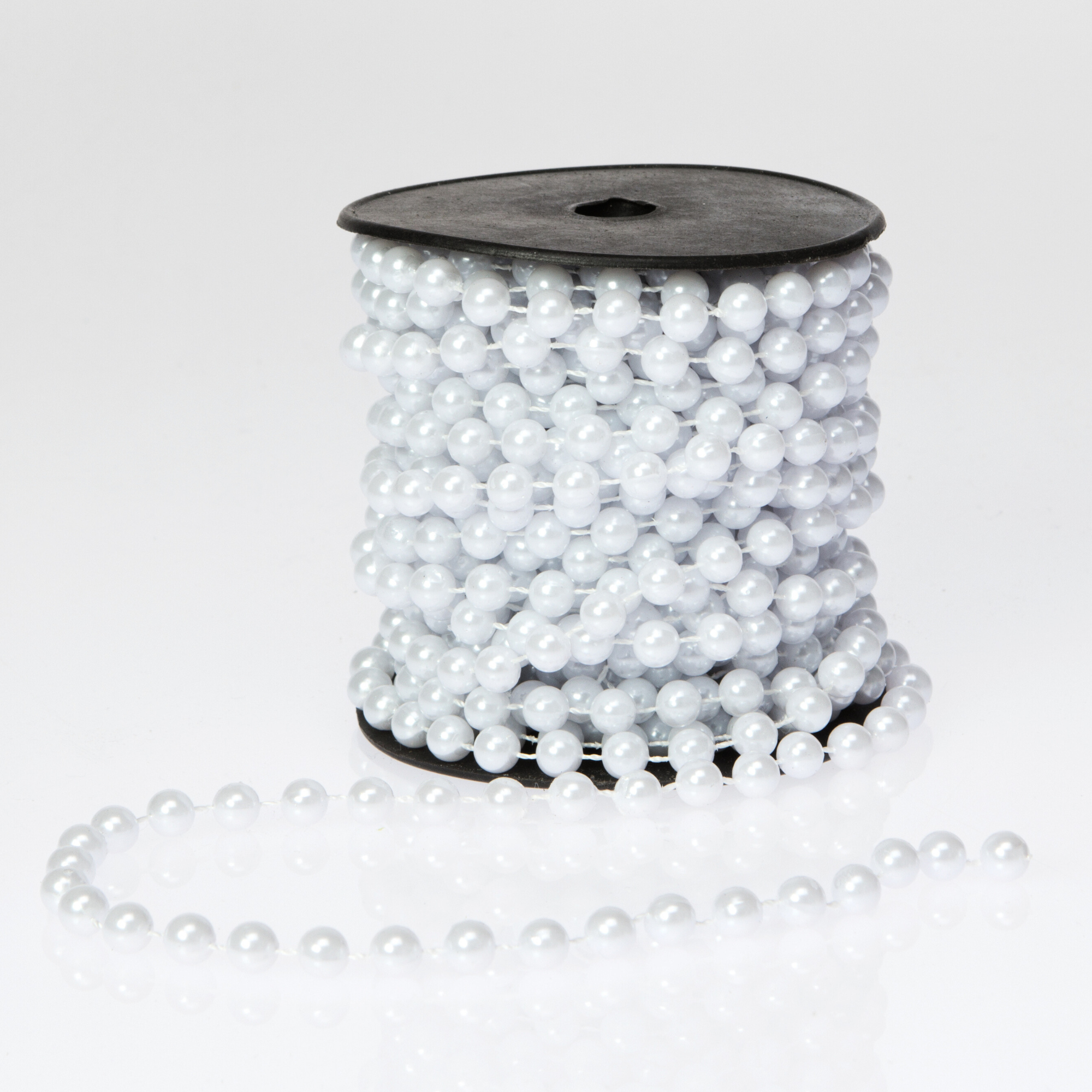 Jacobson - Wholesale Bunting/Garland - 30ft - 8mm Pearl Bead Garland Spool - White0