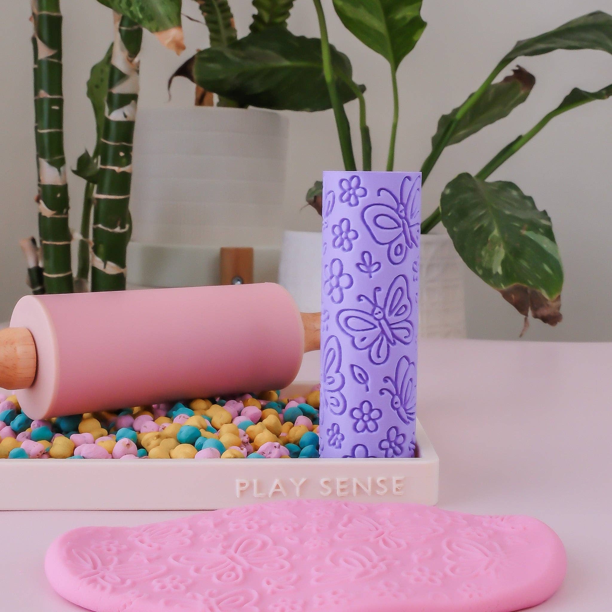 Play Sense - Vente Pâte ingénieuse/slime – enfant - Rouleau texturé écologique papillon7