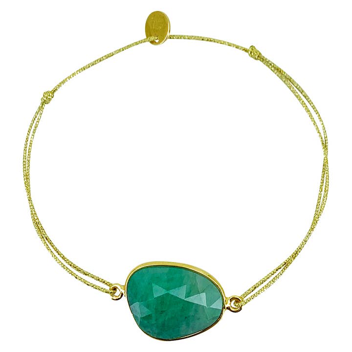 Sophie Deschamps Bijoux - Wholesale Charm/Dangle Bracelet - MIRA BRACELET, sapphire set with gold plated (BHOMM)