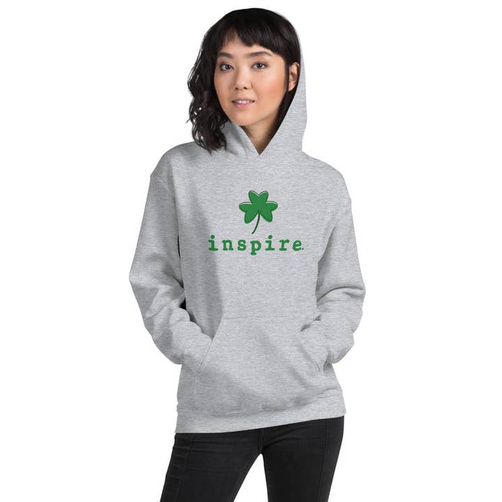 Inspire Shamrock Unisex Hoodie for wholesale by inspire