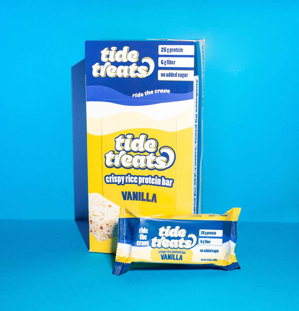 Tidetreats - Wholesale Snack Bar - Tidetreats Vanilla - 25g protein, 6g fiber, gluten free2