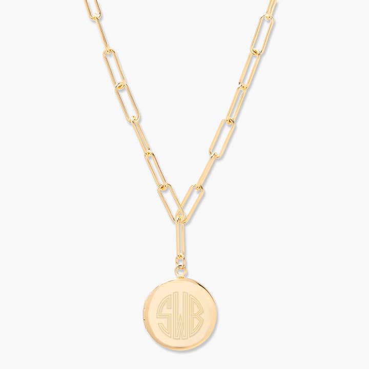 Isla Elongated Link Locket for wholesale by Brook & York