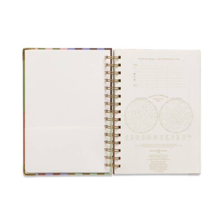 Designworks Collective – wholesale Planner – Undated 13 Month Perpetual Planner - Bold Stripe2