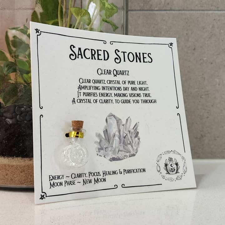 Sacred Stones – Mini Crystal Bottles for wholesale by The Queen of Quartz
