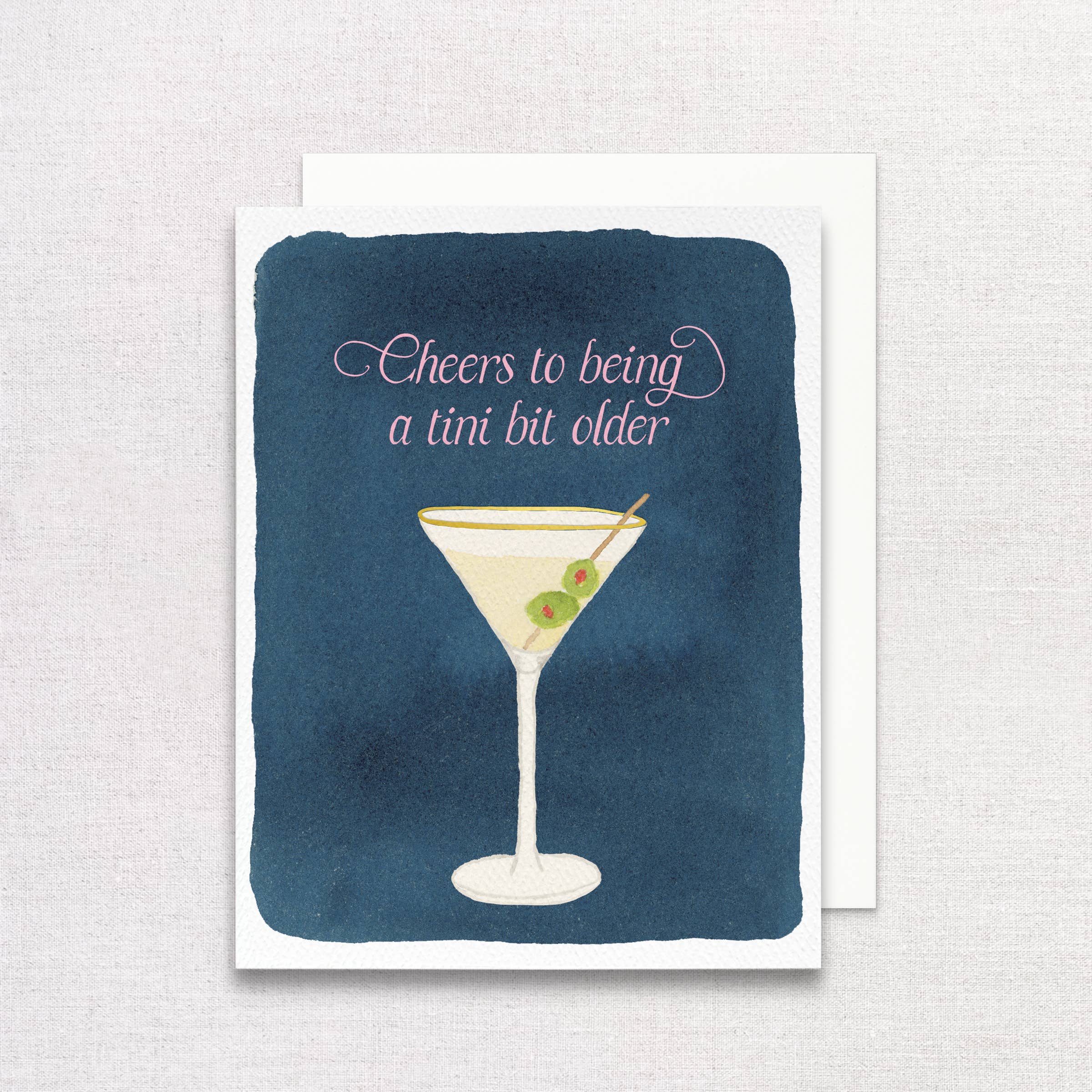 Gert & Co – Großhandel Geburtstagskarten – Dirty Martini Geburtstagsgrußkarte | Eine winzig kleine ältere Karte
