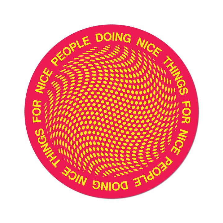 Apply Stickers - Venta al por mayor Pegatina - Nice People > Nice Things de Oliver Payne - Adhesivo troquelado