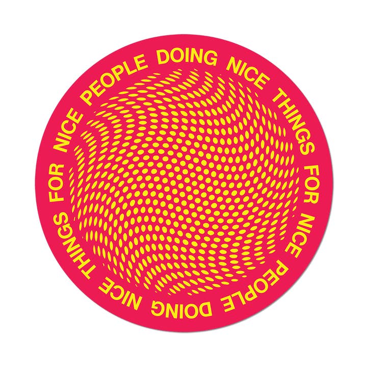 Apply Stickers - Wholesale Sticker - Nice People > Nice Things by Oliver Payne - Die-Cut Sticker0
