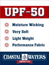 Coastal Waters Supply Company - Wholesale Athletic Top - Women's - Coastal Waters Crew Neck Women's UPF 50 Sun Protection Tee-4