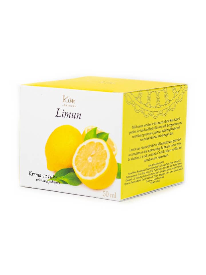 Crème Mains Kim Natura Au Citron 50 ml pour la vente par SferaNatura by INCI SRL