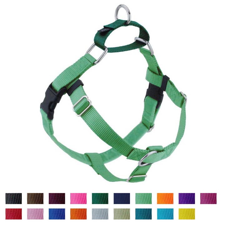 Neon Green Freedom No-Pull Dog Harness Only for wholesale by 2 Hounds Design