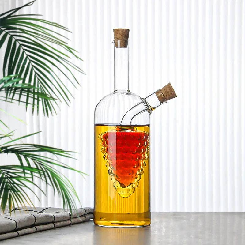 Kiyo Home - Wholesale Oil/Vinegar Dispenser - 2-in-1 Oil & Vinegar Bottles | Oil Dispenser | Pantry Staple1
