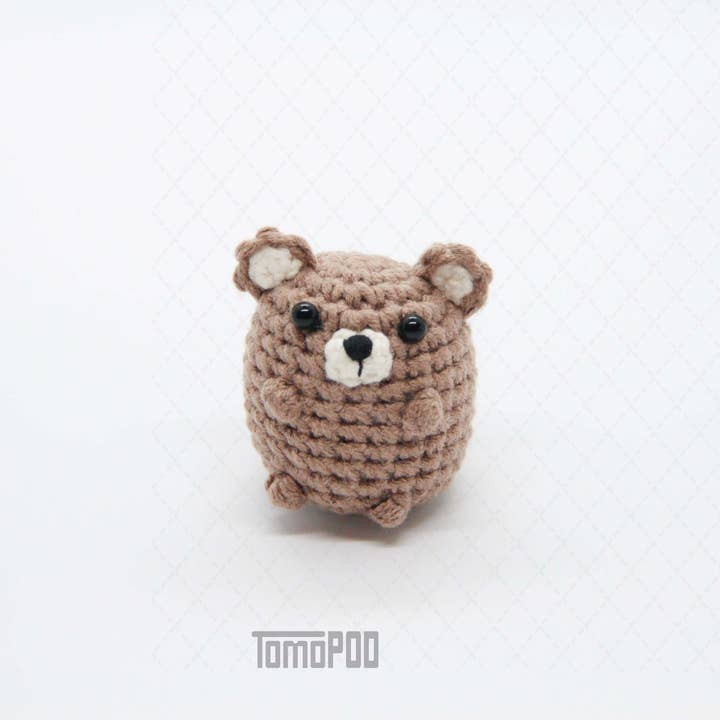 TOMOPOD LLC - Wholesale Decorative Tabletop Object - Crochet Bear, Cute Little Buddy Office Desk Decor Gift Toy