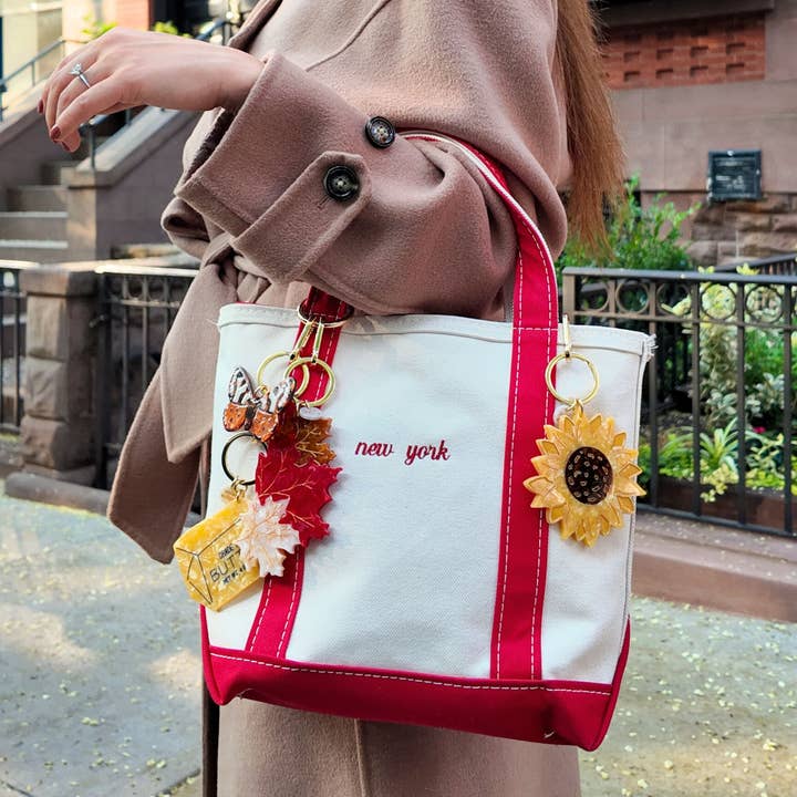 Solar Eclipse - Wholesale Keychain – Women's - Hand-painted Tiger Moth Bag Charm + Keychain3