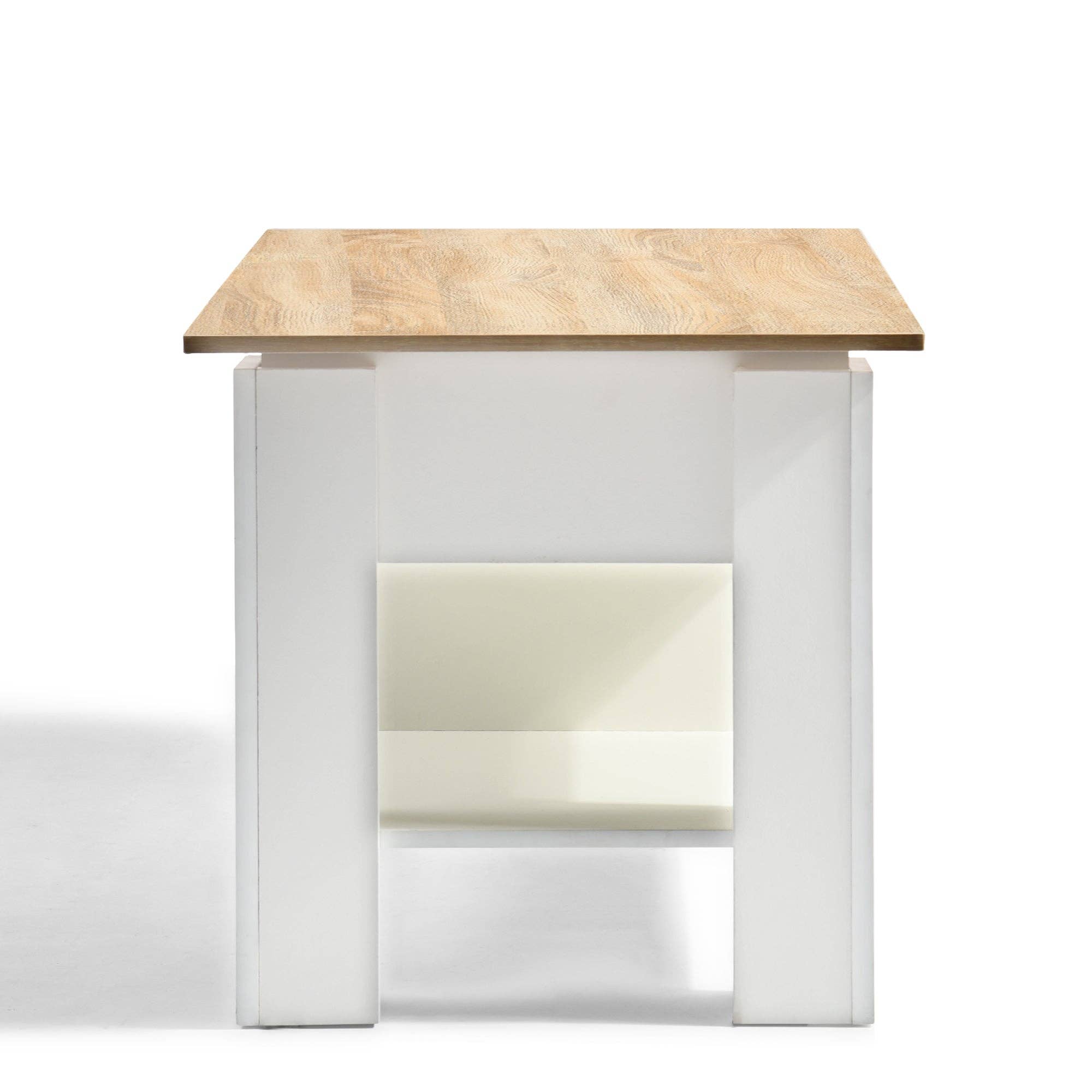 Urban Meuble - Wholesale Side Table - Lift-top coffee table with wood effect and white 96*50 ELOT WHITE OAK 9618