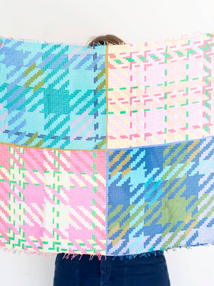 Spring in the Mountains Tartan & Tweed - Silk Bandana Scarf for wholesale by Made Wherever I Am