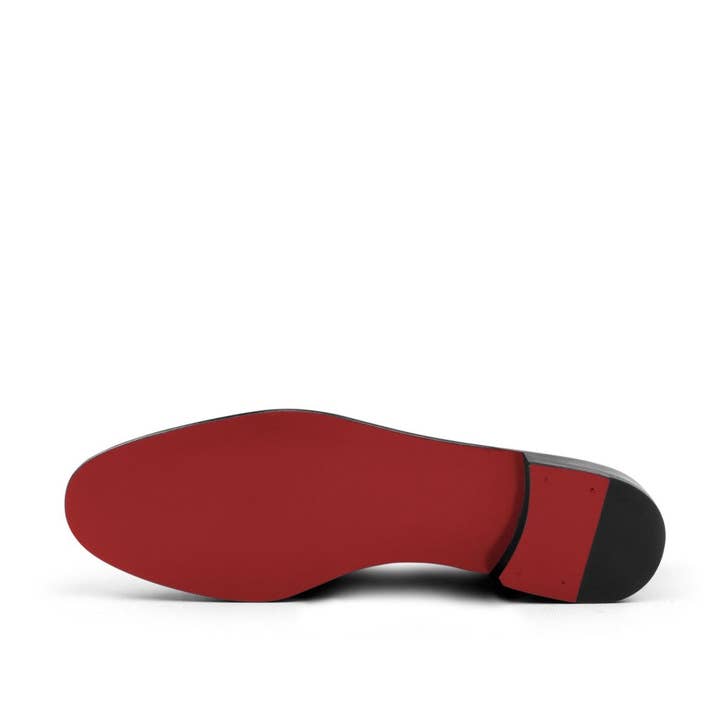 Enzo Men's Velvet Slipper in Dark Grey / Black for wholesale on Faire