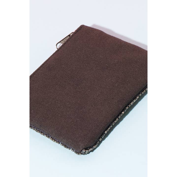 MULTI Black Evil Eye Beaded Coin Purse for wholesale on Faire2