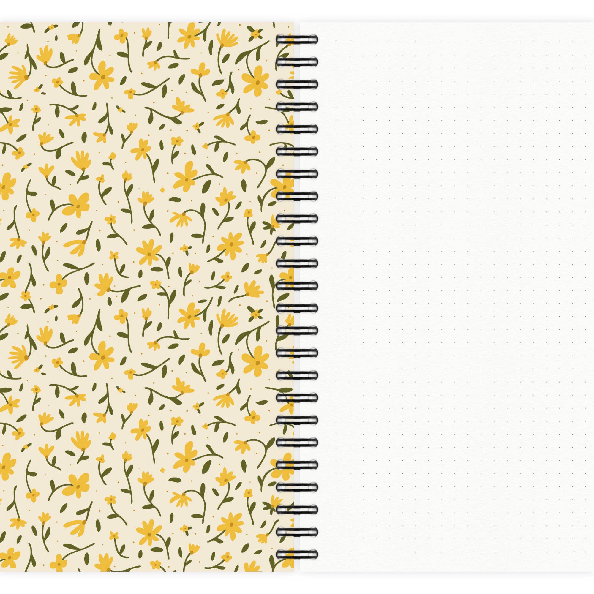 etmamu – Engroshandel Notesbog – Boho blomster mønster No.1 A5 notesbog3