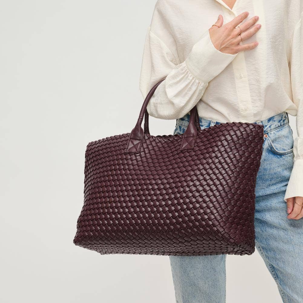 Urban Expressions - Wholesale Tote Bag - Women's - Ithaca Woven Vegan Leather Tote52