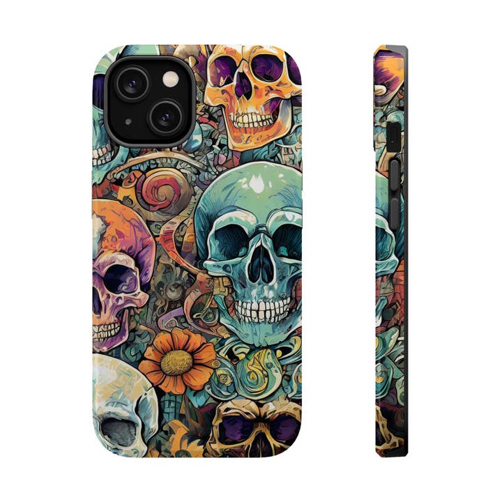 Coques Magnétiques Artistiques pour Crâne pour la vente par Studio 653 Clothing Co