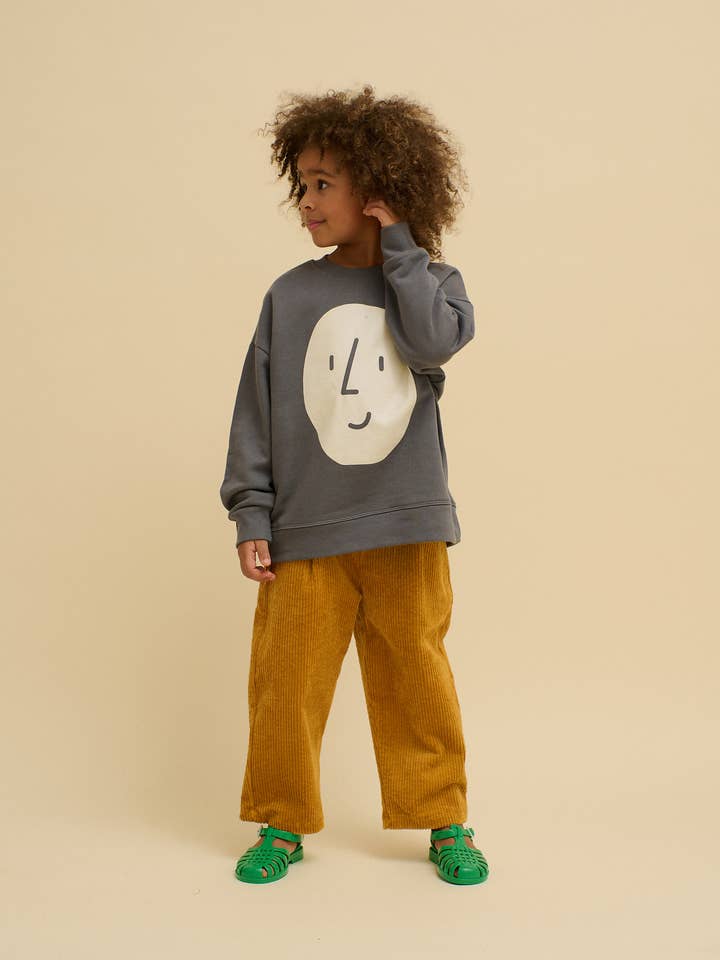 PLEATED CORDUROY TROUSERS YELLOW for wholesale by OXOX CLUB